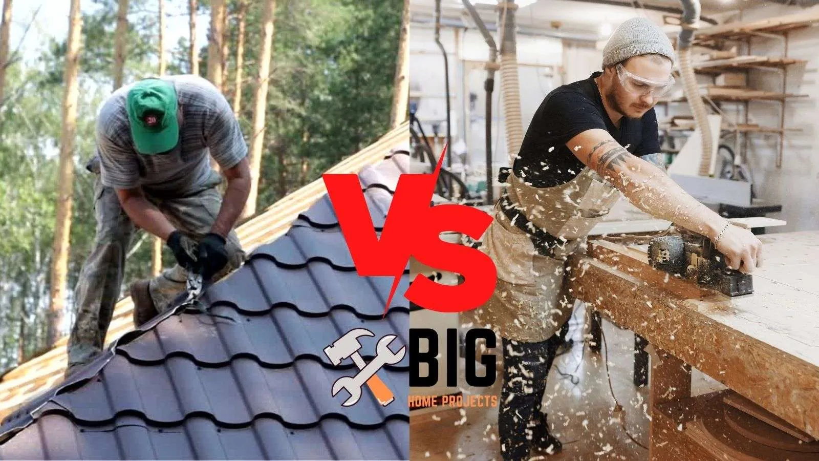 Roofer vs carpenter - bighomeprojects.com