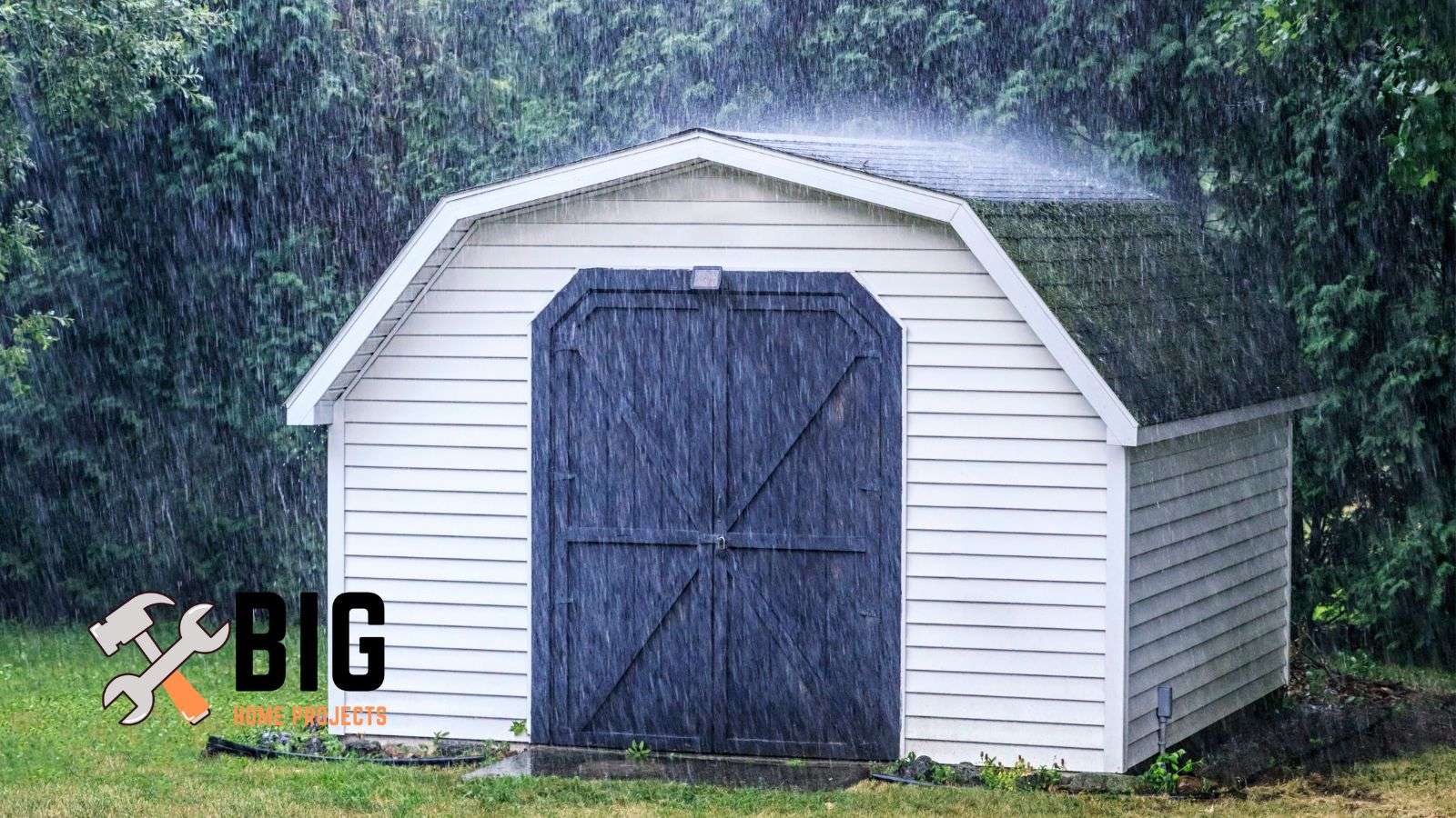 Shed getting rained on the roof - bighomeprojects.com