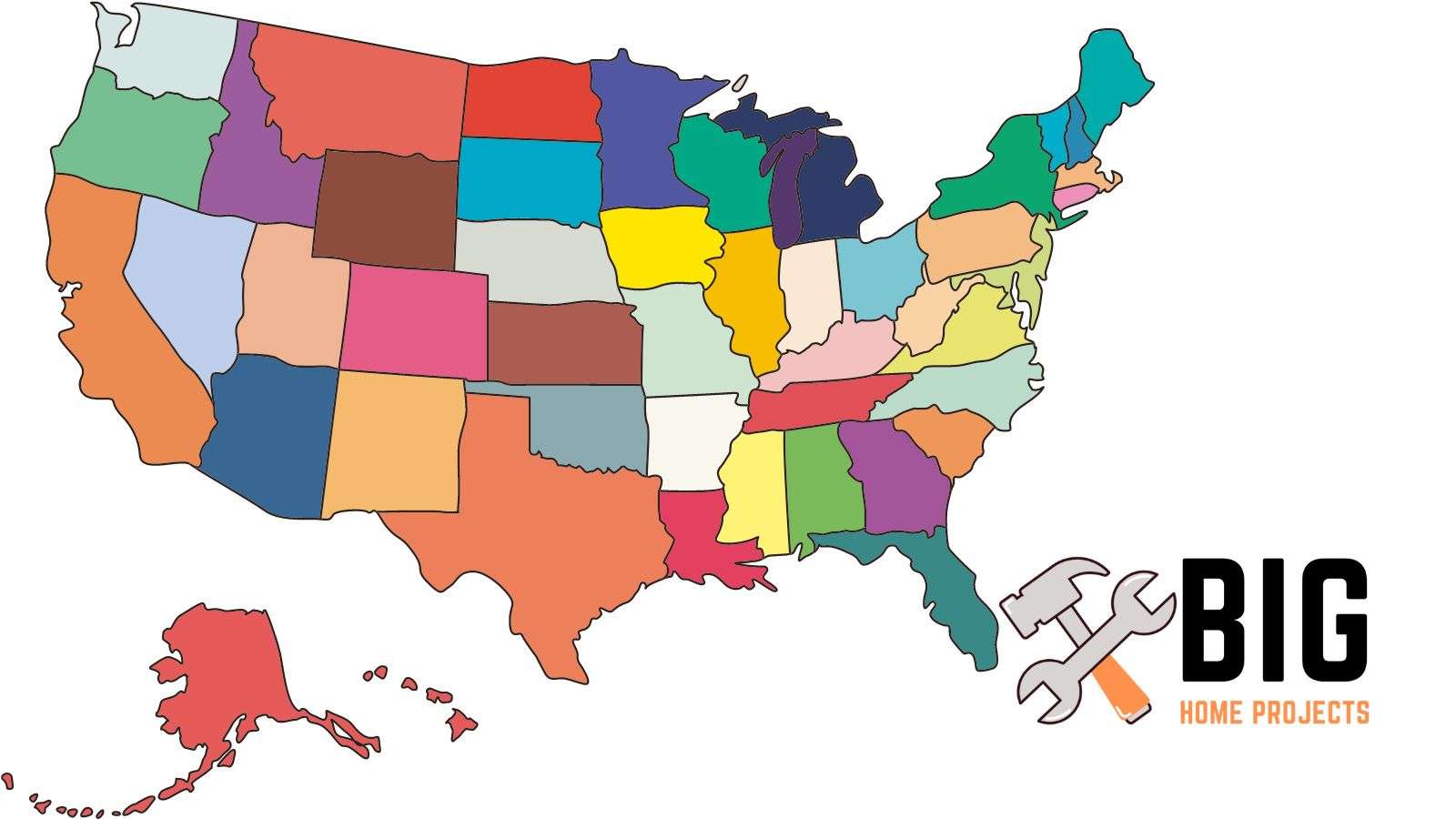 United states and every state in it - bighomeprojects.com
