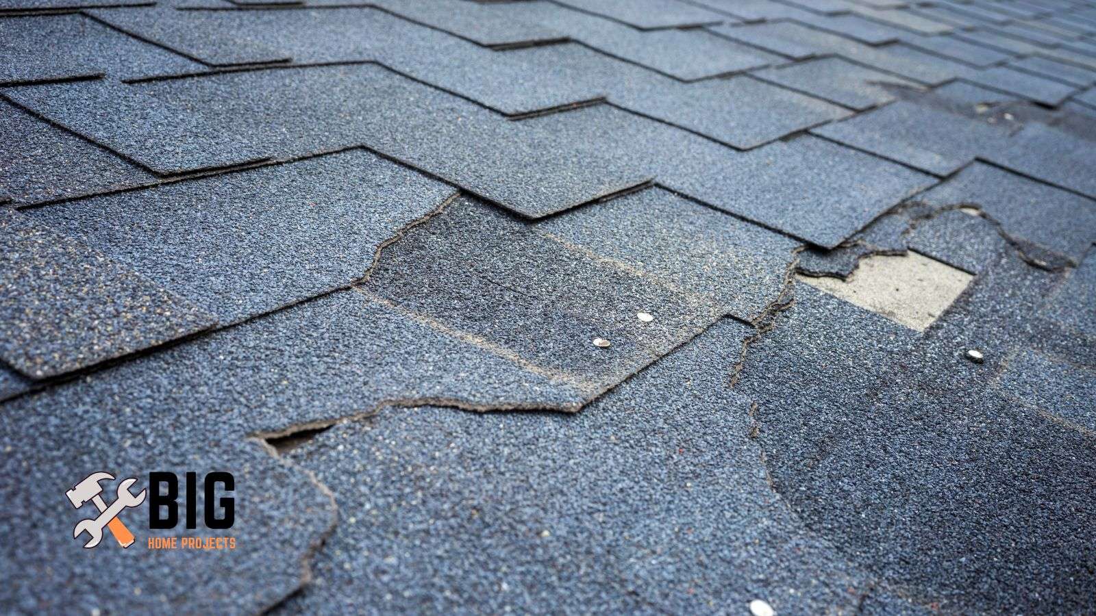 Damaged shingles - bighomeprojects.com