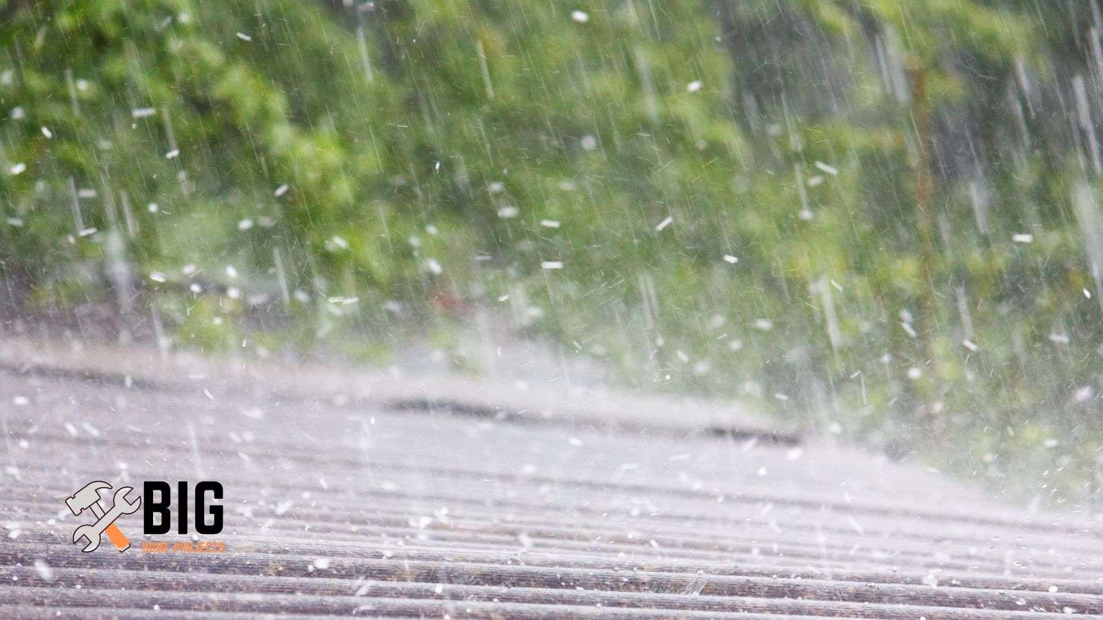 hail falling on a roof - bighomeprojects.com