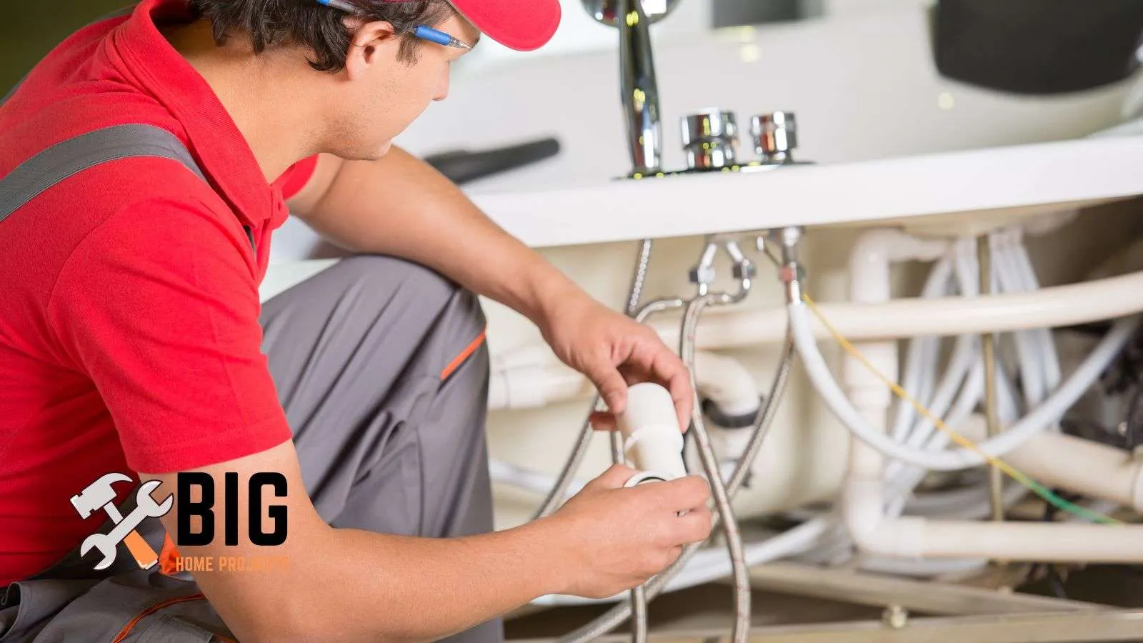 Plumber servicing a sink - bighomeprojects.com
