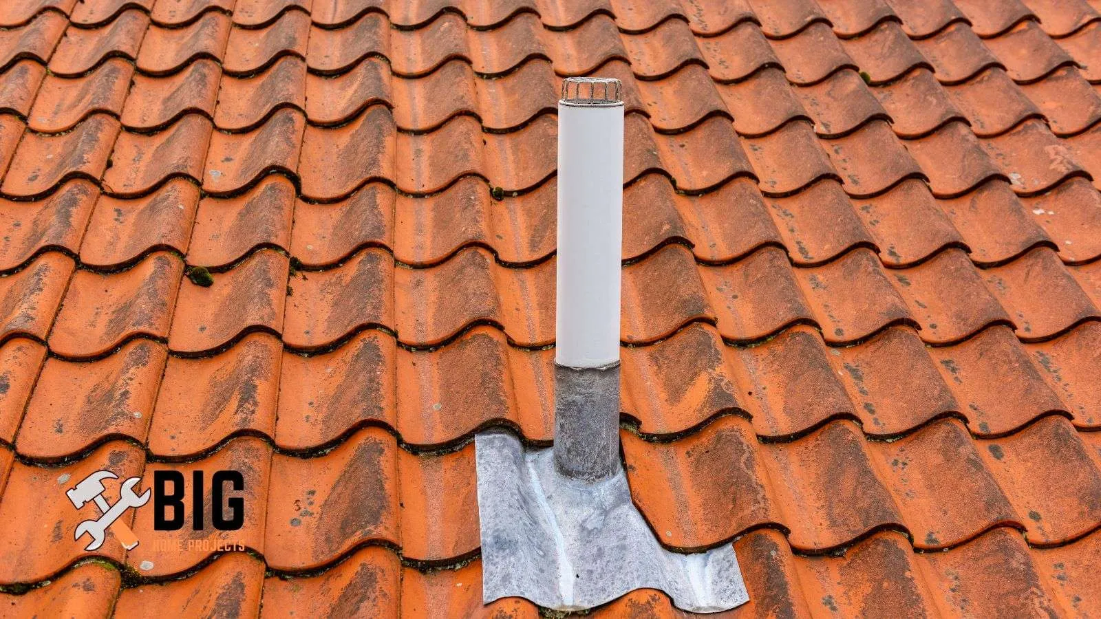 Plumbing vent on a roof - bighomeprojects.com