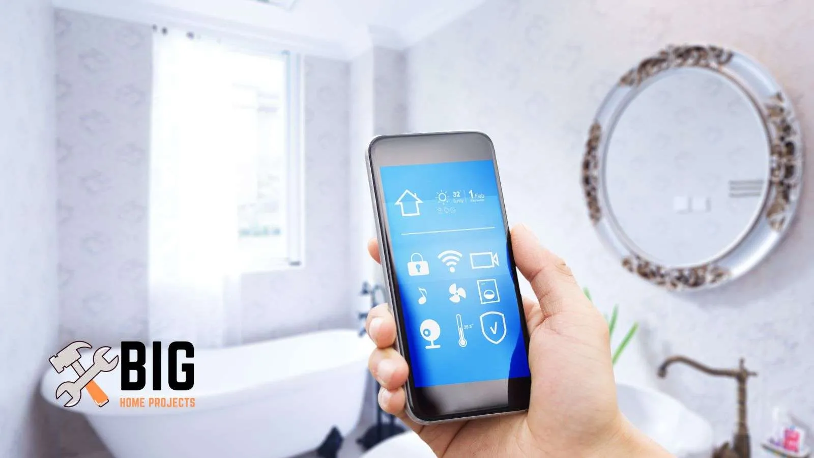 Smartphone for bathroom - bighomeprojects.com