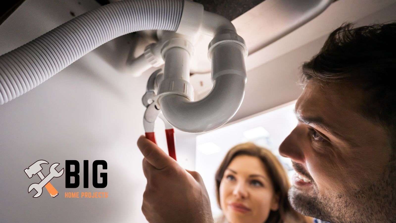 Plumber checking if pipe is sealed - bighomeprojects.com