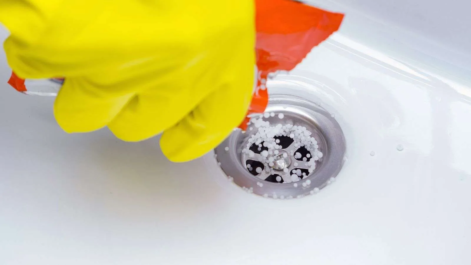 Cleaning bathroom drains - bighomeprojects.com