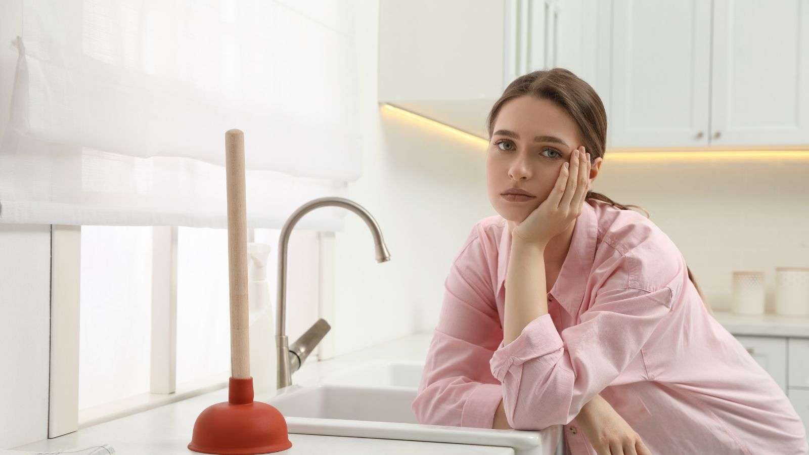 Girl giving up after trying to look for a clog - bighomeprojects.com