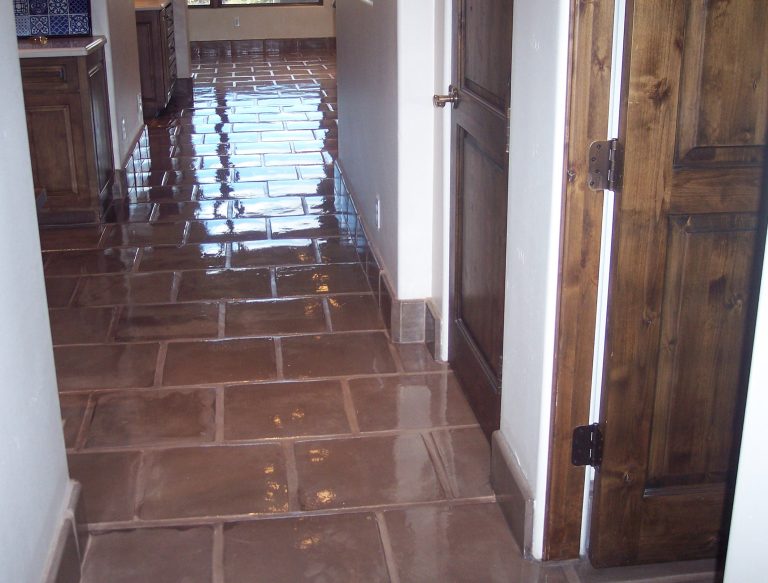 Slate Cleaning restoration with desert tile and grout in arizona 768x583